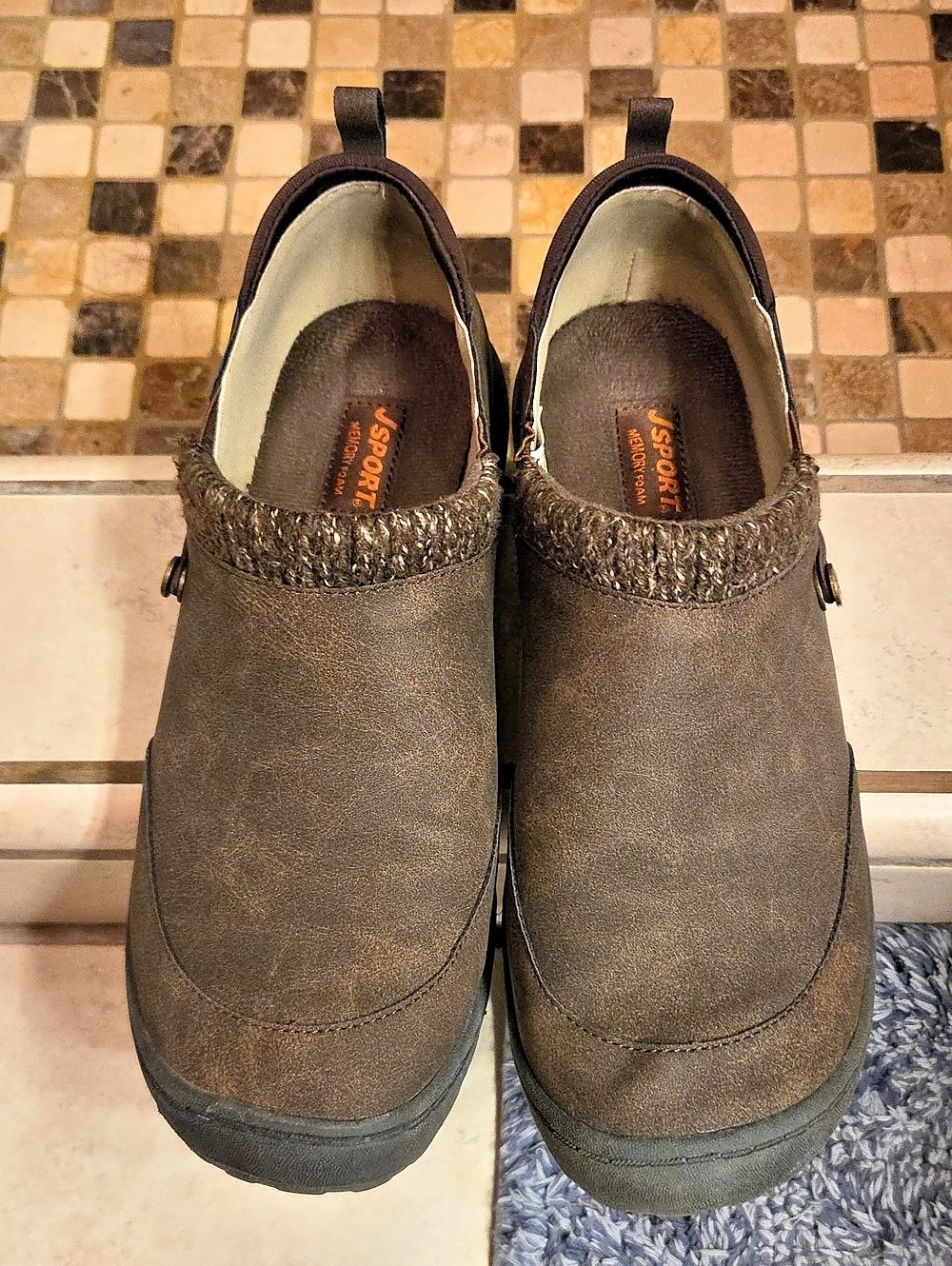 J Sport by Jambu Brown Slip-On Sneakers
